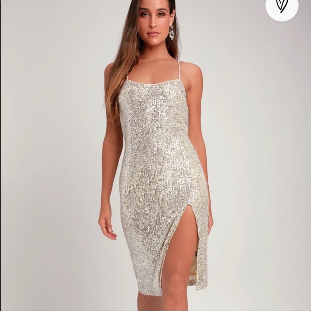 Midi Sequin Dress